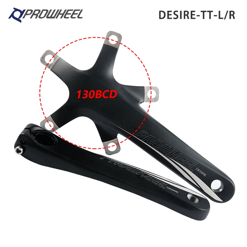 PROWHEEL-Juego de bielas para bicicleta de carretera, manivela con soporte inferior BB, manivelas de aleación de aluminio plegables, 110/130BCD, 170/172,5mm
