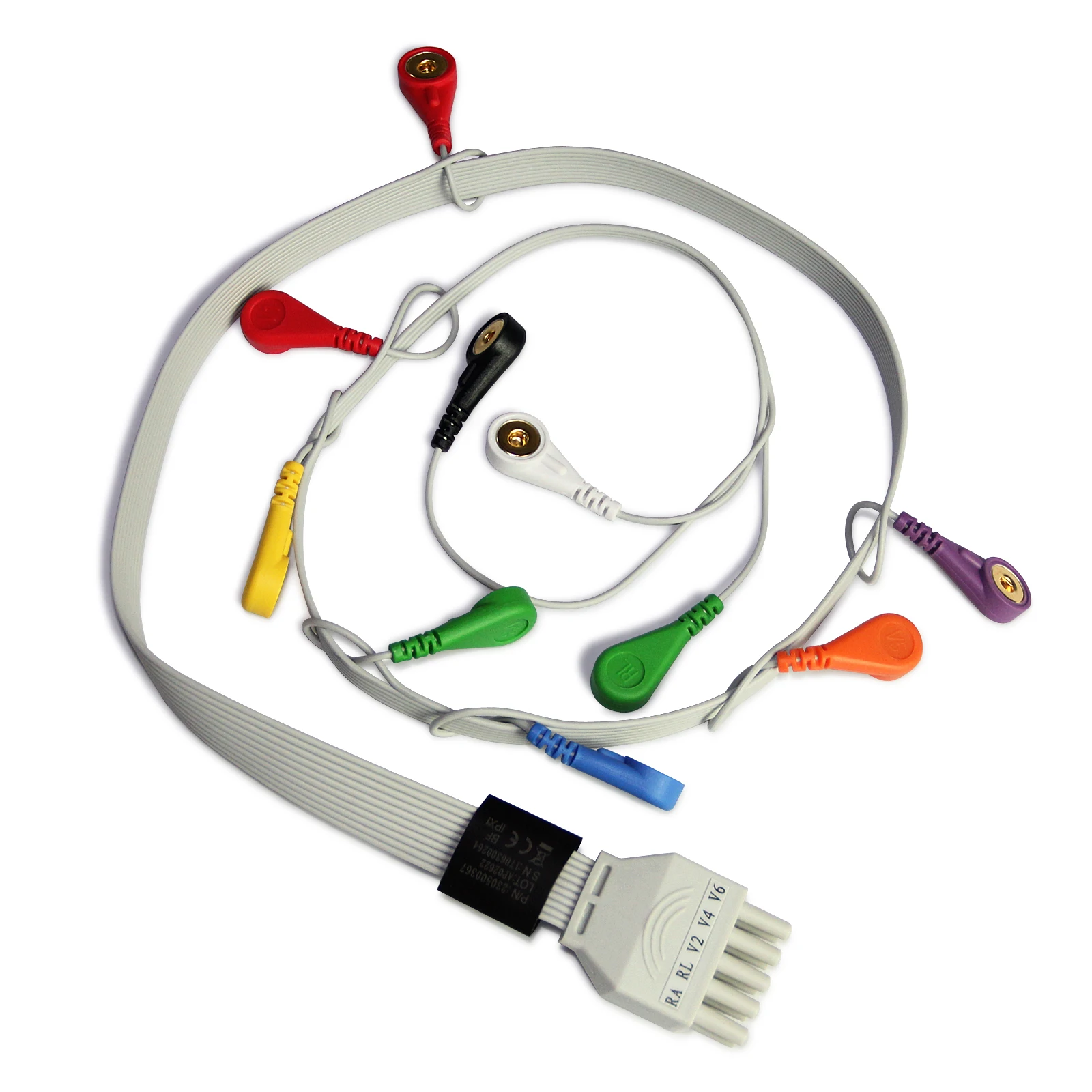 CONTEC-dispositivo ECG portátil TLC5000 de 12 canales, monitor de frecuencia cardíaca, 24 horas, con pantalla LCD, sistema EKG CE