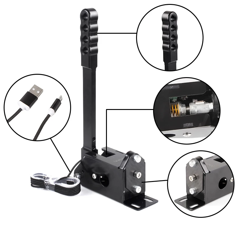 Sistema de frenos USB para PC, freno de mano para Rally, Logitech G29/G27/G2514Bit, Sensor Hall SIM Racing para juegos de carreras T300 T500 HB032