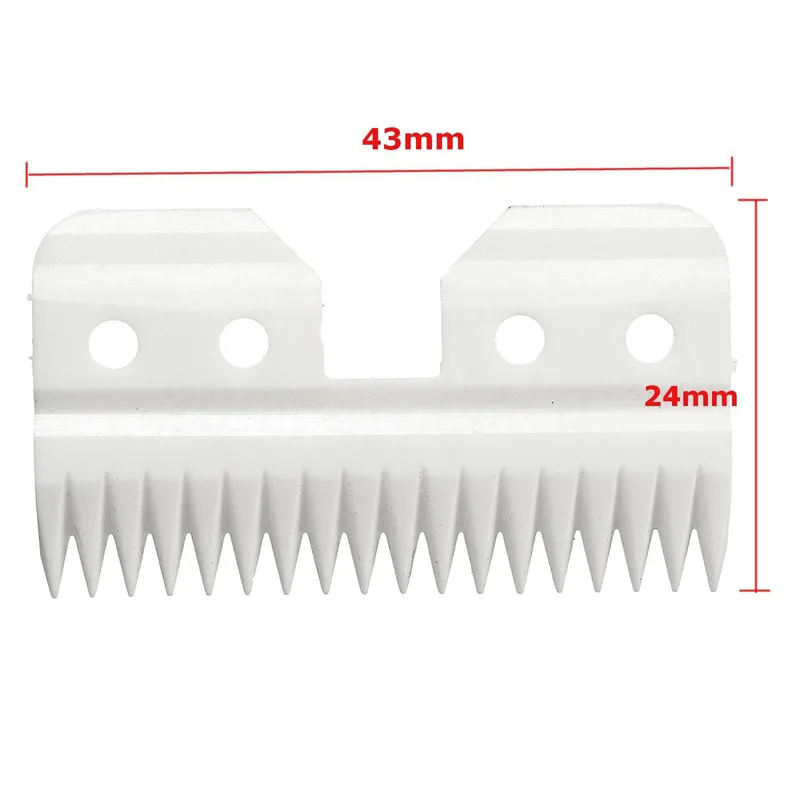 10 unids/lote 18 dientes borde cerámico acero recubierto de carbono cuchilla cortadora para mascotas cuchilla de cuidado de perros accesorios eléctricos para Andis Wahl