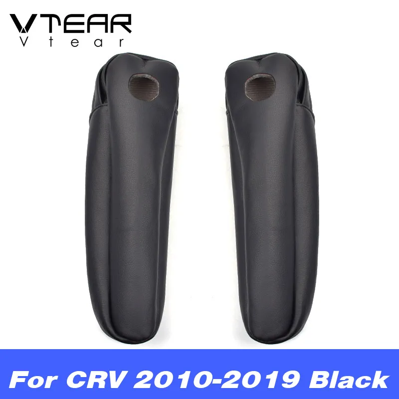 Vtear para Honda Crv apoyabrazos lateral para asiento de coche cojín de brazo cojín Interior piezas de cuero accesorios de la cubierta 2007, 2008, 2011, 2017, 2018 reposabrazos auto accesorios coche interior