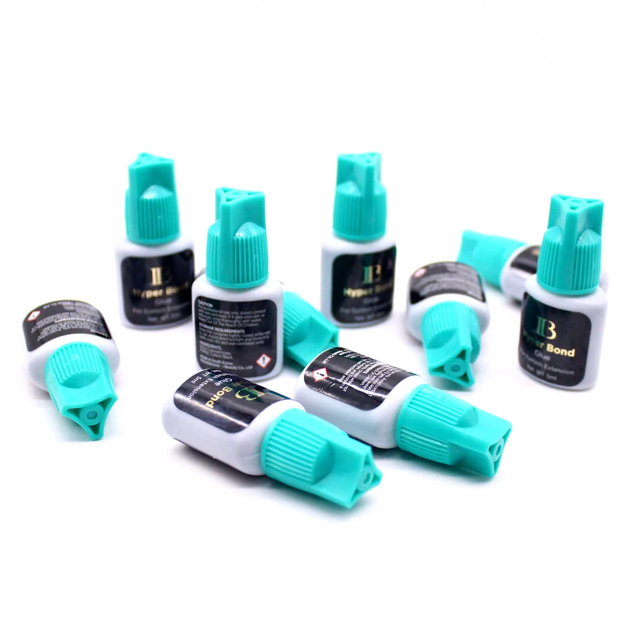Venta al por mayor, 5ml, pegamento IB Hyper Bond Original de Corea para extensión de pestañas, pegamento para pestañas negras, pegamento para tapa cian de secado rápido 0,5-1s