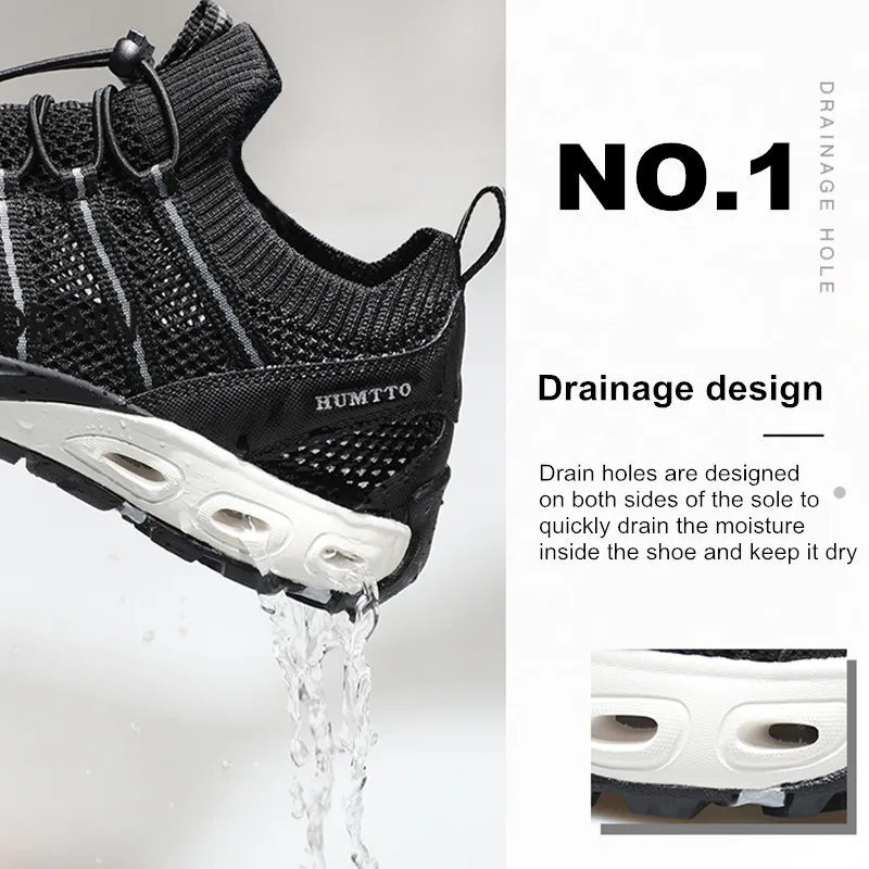 HUMTTO-zapatos de senderismo transpirables para hombre, zapatillas de senderismo para exteriores, deporte de escalada, calzado de agua para hombre, sandalias de playa, novedad de verano