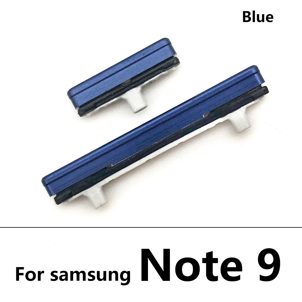 Botón de encendido y apagado de repuesto + botón lateral de volumen arriba y abajo para Samsung Note 9 10 Plus pieza de tecla de volumen