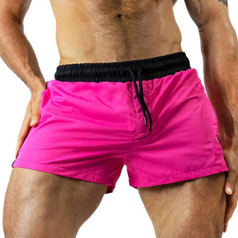 Nuevos pantalones cortos para correr, traje de baño para hombre, bañador para hombre 2021, bañador corto de secado rápido, calzoncillos de baño sexys para hombre, pantalones cortos de playa