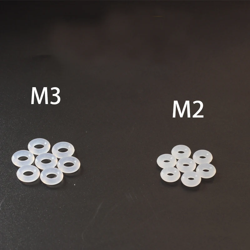 50 Uds M2 M3 O forma arandela de goma de silicona amortiguador antivibración para F3 F4 Flytower controlador de vuelo RC Drone