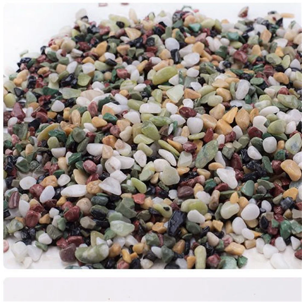 50/100g cristales naturales piedra de grava Micro paisaje jardín acuario decoración pecera fondo arena plantas en macetas accesorios DIY