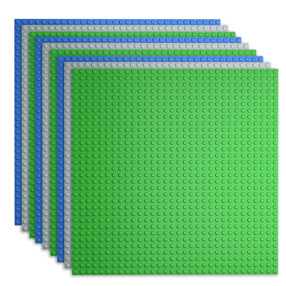 32*32 50*50 puntos bloques de placas Base clásicas DIY tamaño pequeño ciudad carretera ladrillos placas Base construcción juguetes para niños regalos