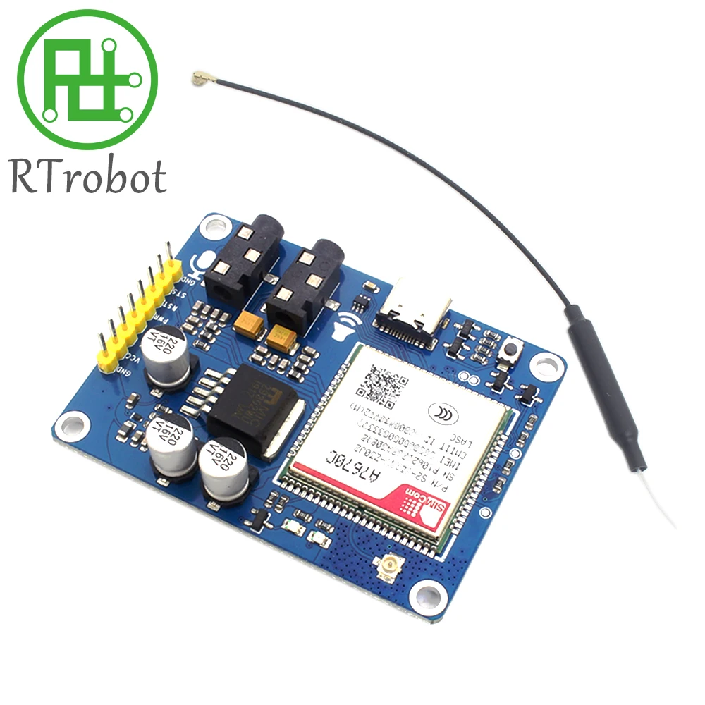 El módulo A7670C A7670E A7670SA 4G LTE Cat 1 es compatible con STM32, Raspberry Pi, etc.