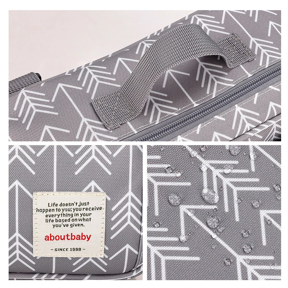 Bolsa para cochecito de bebé, impermeable, portátil, para viaje, momia, multifunción, almacenamiento de biberones, bolsa colgante, organizador para cochecito