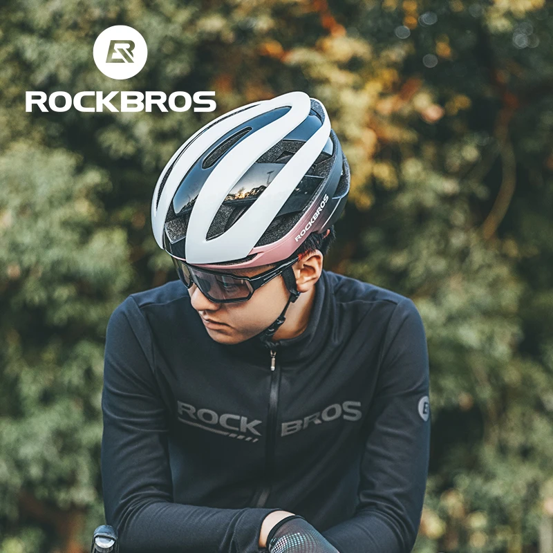 ROCKBROS-casco ultraligero para bicicleta, casco de seguridad ultraligero para carreras y carretera, gorros para patinete de montaña, casco para motocicleta