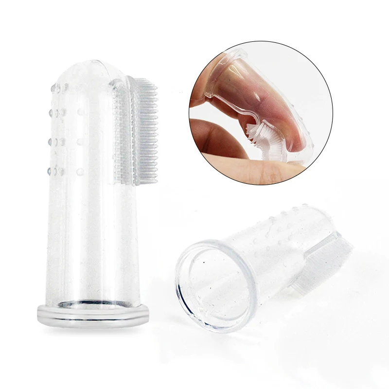 Cepillo de dientes supersuave para mascotas, herramienta de limpieza de dientes de gato, suministros para perros, accesorios para el mal aliento, 1 unidad