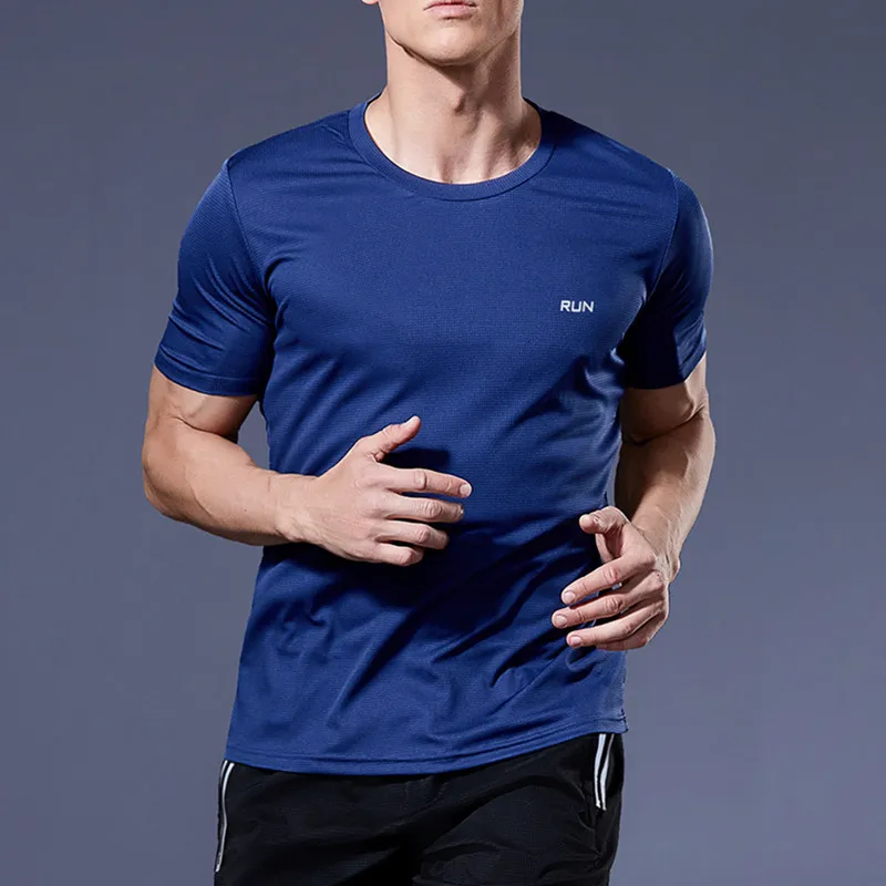 Camiseta de manga larga y corta para hombre, Tops deportivos para Fitness, correr por la mañana, seda de hielo, secado rápido, ropa de gimnasio para montañismo al aire libre
