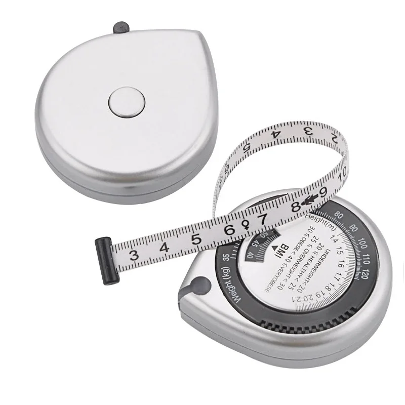 BMI-Cinta métrica de cuerpo suave, regla retráctil de PVC de 150cm, herramientas de Fitness, medida de cintura, perder peso, Fitness, regalo para hombres y mujeres
