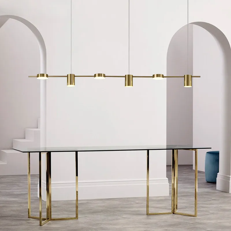 Candelabros Led modernos para sala de estar, candelabro de techo para mesa de comedor, accesorio de iluminación colgante para cocina, lámpara de iluminación interior regulable
