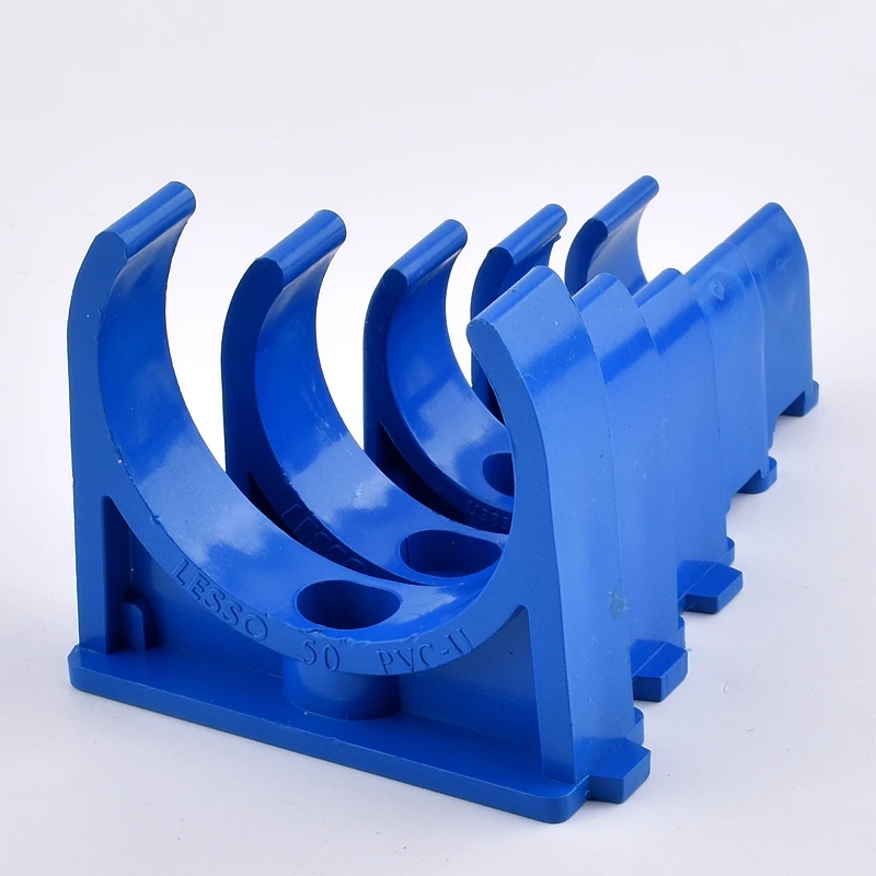 Abrazadera de tubo de PVC de 5-18 Uds., 20/25/32/40/50mm, conectores de agua para jardín, accesorios de riego, correa de abrazadera de Clip de tubería de agua fija tipo U