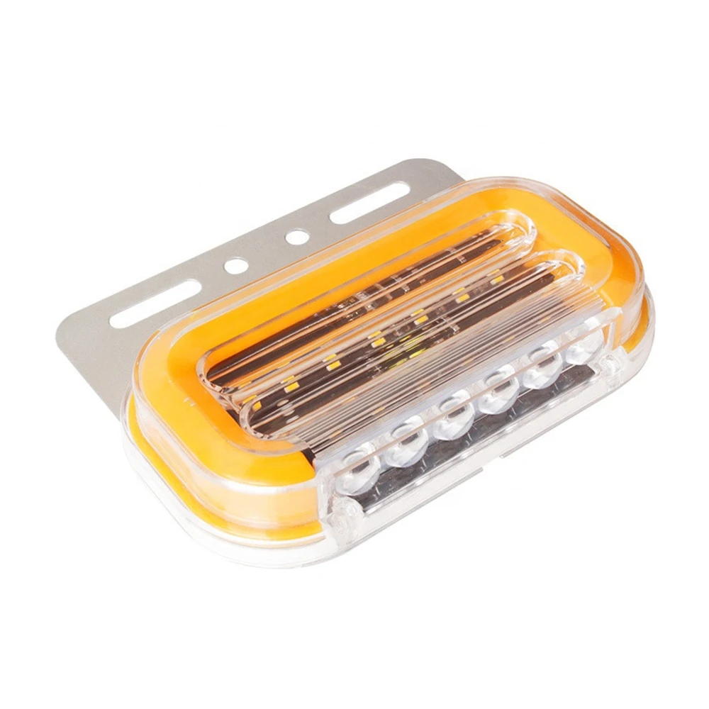 10 Uds luces de liquidación de remolque 24V luces LED de marcador para camiones iluminación luces laterales de furgoneta rojo blanco ámbar azul verde