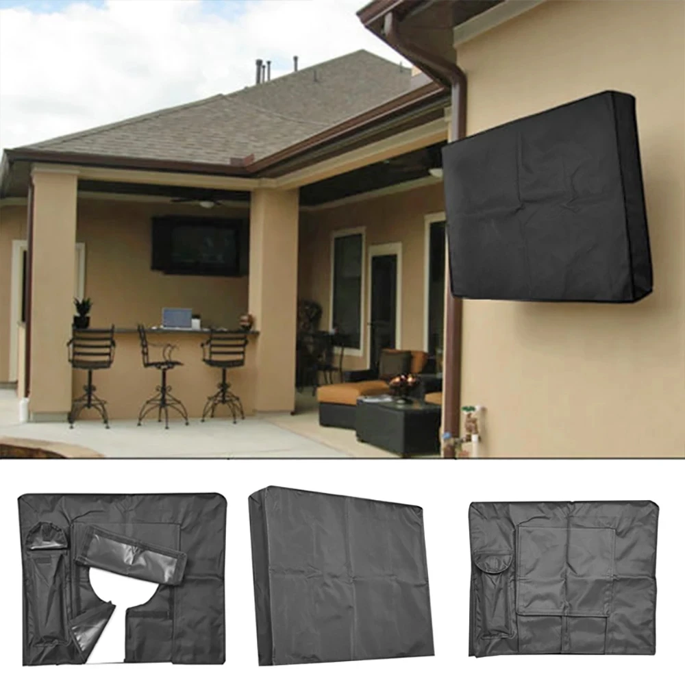 Cubierta a prueba de intemperie para TV, resistente al agua y polvo, protector ideal en exterior, jardín, patio, 32 ", 36", 40 ", 46", 50 ", 55", 60 "y 65"