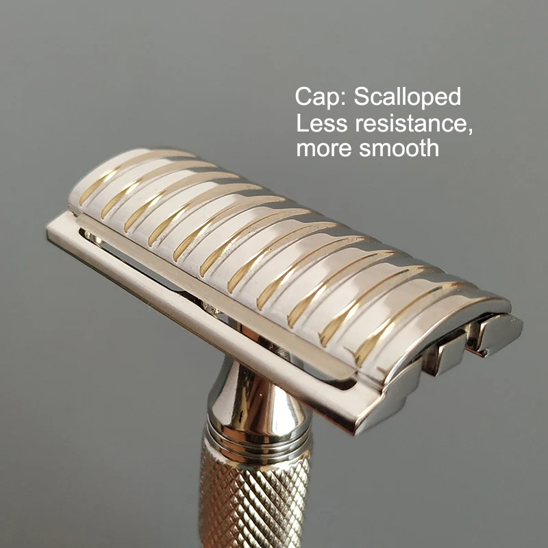 Cabezal de afeitadora de seguridad de doble filo de acero inoxidable CNC Dscosmetic S9
