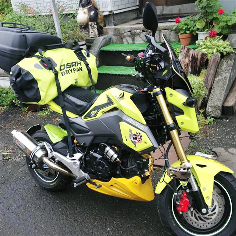 Bolsa trasera impermeable para motocicleta, bolsa seca de viaje OSAH DRYPAK Moto 40/60 litros, mochila para equipaje de motocicleta, bolsa para asiento de motocicleta