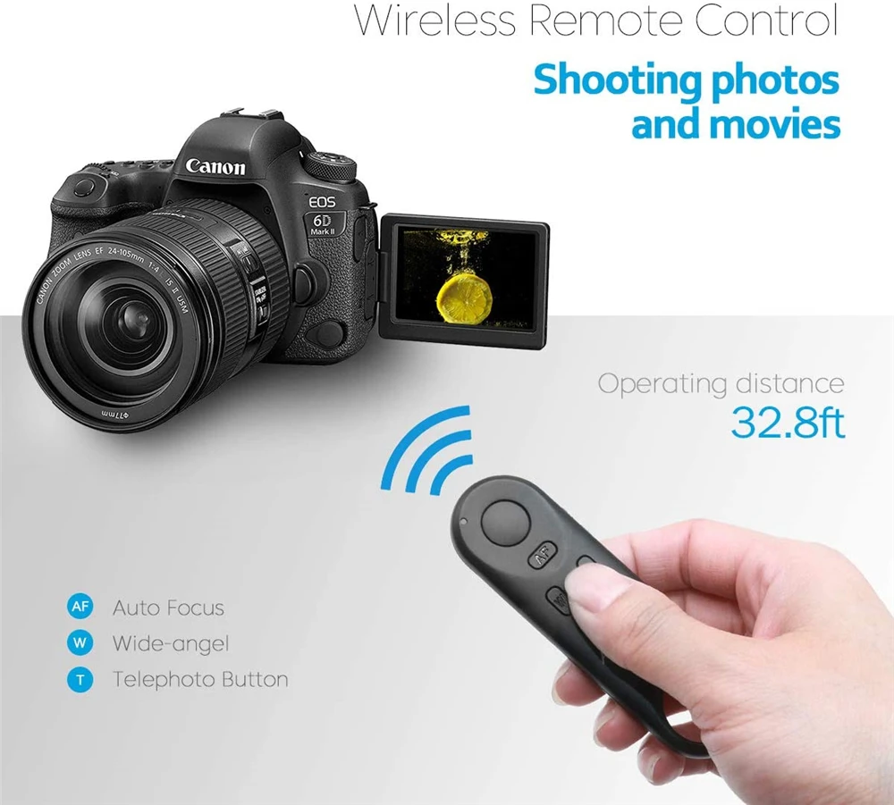 Disparador de Control remoto inalámbrico BR-E1 para Canon EOS R5II R50 R8 R6II RP 850D 6DII 90D 77D 800D 200DII M200 M50II G7XIII