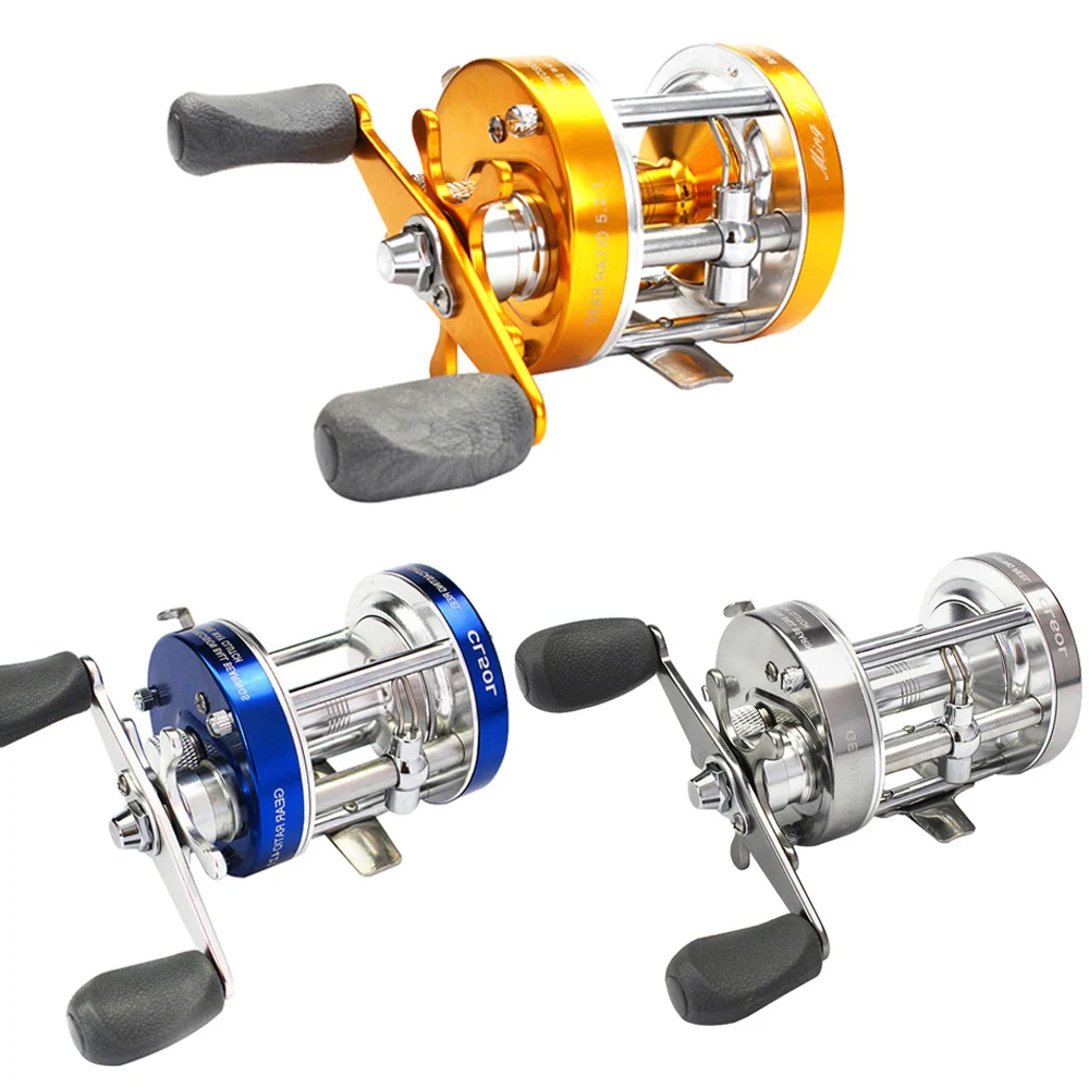 40 # -60 #   Carrete de pesca fuerte reforzado, totalmente metálico, para agua salada, barco de mar, pesca, Baitcasting, rueda de tambor para bagre, lubina almiñosa, Surf