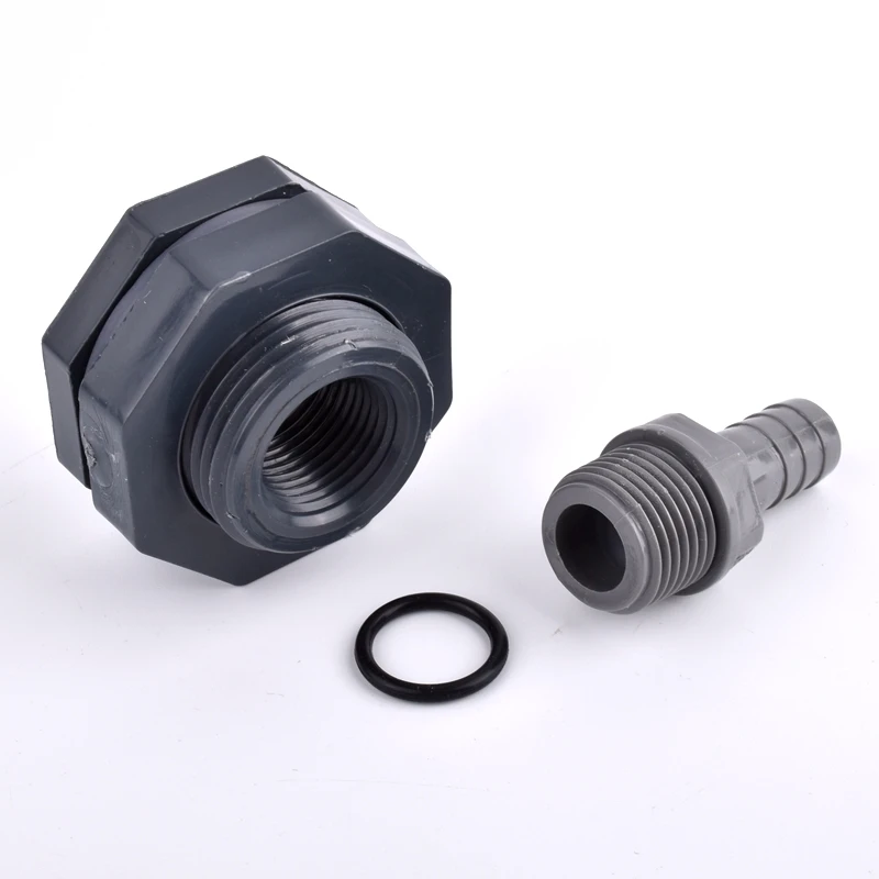 Conector de tanque de agua de PVC de 1/2 "a 8mm ~ 16mm, conjunto directo de Pagoda, sistema de riego de jardín, juntas de manguera de silicona, junta de tanque de acuario