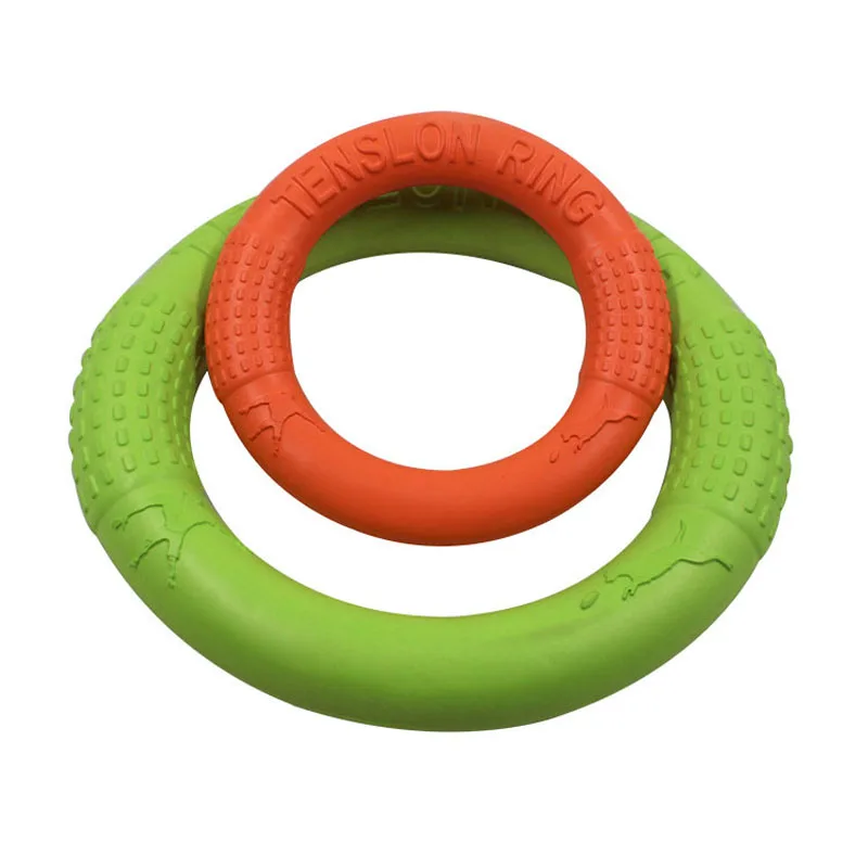 Discos voladores para mascotas, anillo de entrenamiento para perros EVA, extractor resistente a mordeduras, juguete flotante para cachorros, juego interactivo al aire libre, suministro de productos