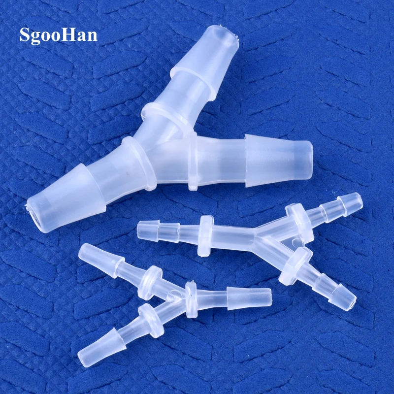 Conectores en T estilo Y de PP para tanque de Acuario, manguera de aireador de bomba de aire, sistema de riego de juntas, accesorios de tubería de agua, 5 ~ 200 piezas, 2,4 ~ 12,7mm