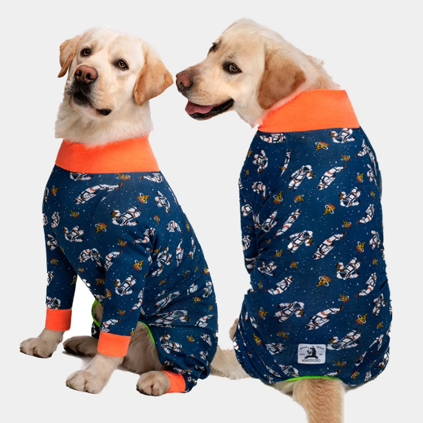 Ropa para perros, pijamas para perros medianos y grandes, mono suave y acogedor para perros, traje de recuperación para mascotas con vientre cubierto completo para niñas y niños, cortable