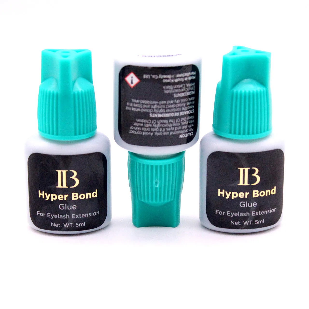 Venta al por mayor, 5ml, pegamento IB Hyper Bond Original de Corea para extensión de pestañas, pegamento para pestañas negras, pegamento para tapa cian de secado rápido 0,5-1s