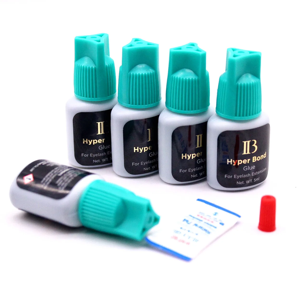 Venta al por mayor, 5ml, pegamento IB Hyper Bond Original de Corea para extensión de pestañas, pegamento para pestañas negras, pegamento para tapa cian de secado rápido 0,5-1s