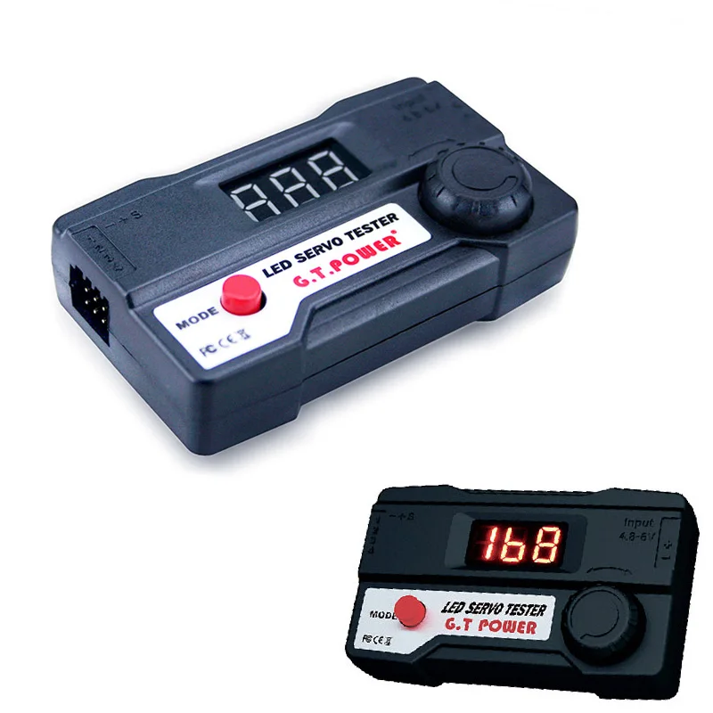 Probador de servo Digital/probador de consistencia ESC Medición del engranaje de dirección para FPV RC helicóptero avión coche Servo probador herramienta