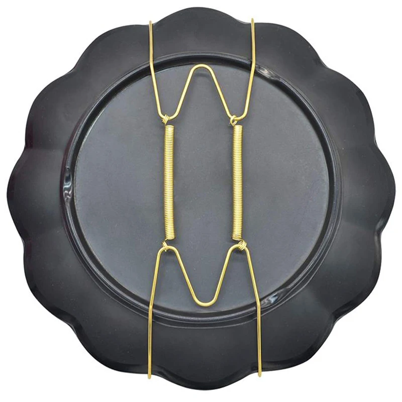 Paquete de 10 perchas de placa de pared de 6 pulgadas y 10 ganchos de pared compatibles con placas decorativas de 5 a 7 pulgadas