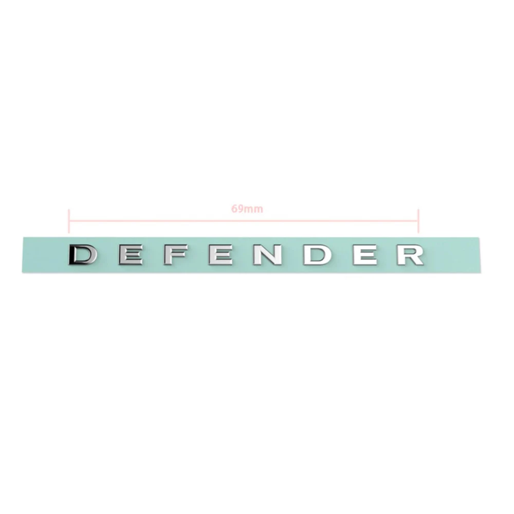 YEAHRUN 1/8 1/10 escala RC coche Logo pegatina para TRX-4 Defender D90 D110 pegatinas adhesivas de Metal piezas de decoración DIY
