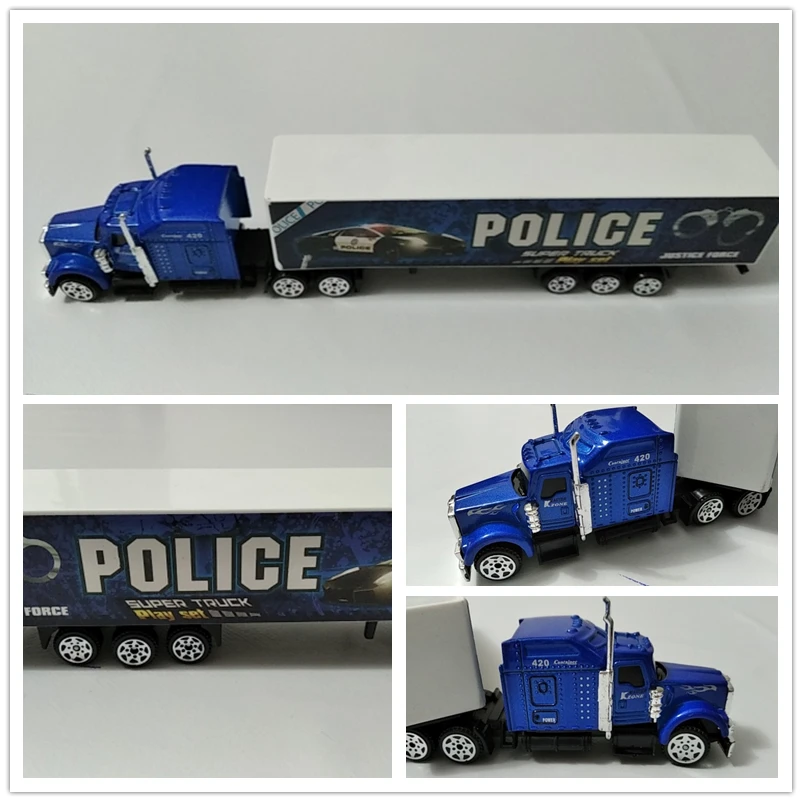 1 piezas de aleación de camión modelo Diecast coche de juguete contenedor de aceite tanque del camión Multi-color vehículos juguetes de regalo de cumpleaños para los niños