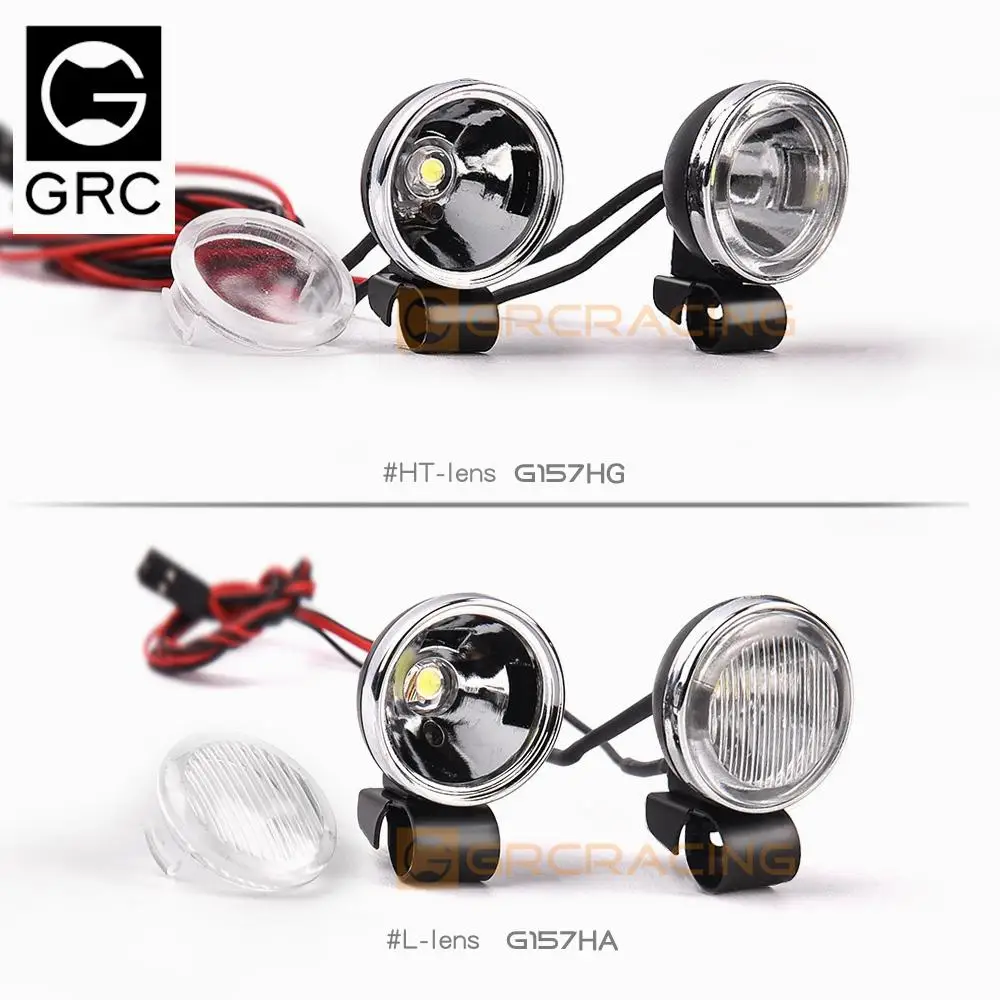 Luz de techo redonda Retro de 18-20mm/reflector de campo traviesa/foco de parachoques delantero para coche Rc de simulación 1/10 Trx4 Trx6