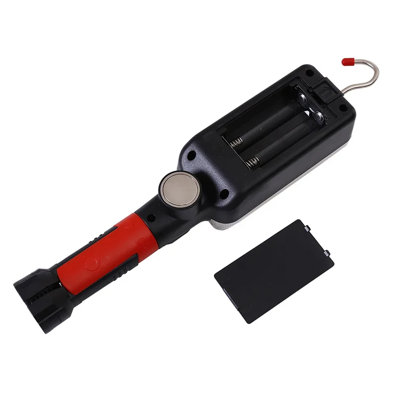 Luz de trabajo COB recargable por USB, linterna LED portátil 18650, gancho magnético impermeable ajustable, linterna de Camping con Clip, 1/2/4 Uds.