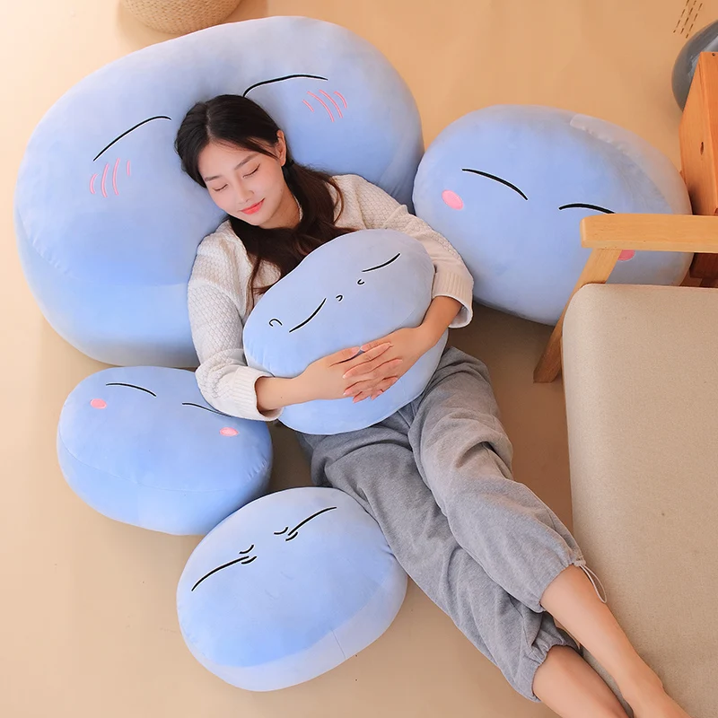 1 unidad de juguetes de peluche Rimuru Tempest de 28-55CM, Anime en esa vez que me reencarné como almohada Slime Rimuru Tempest para niños, regalo de Navidad