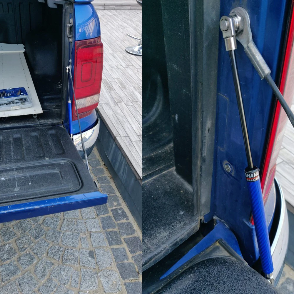 Asistencia de choque para puerta trasera de camioneta para Volkswagen VW Amarok 2010-2020, puntales de Gas de desaceleración, soporte de elevación fácil, brazos de varilla amortiguadora