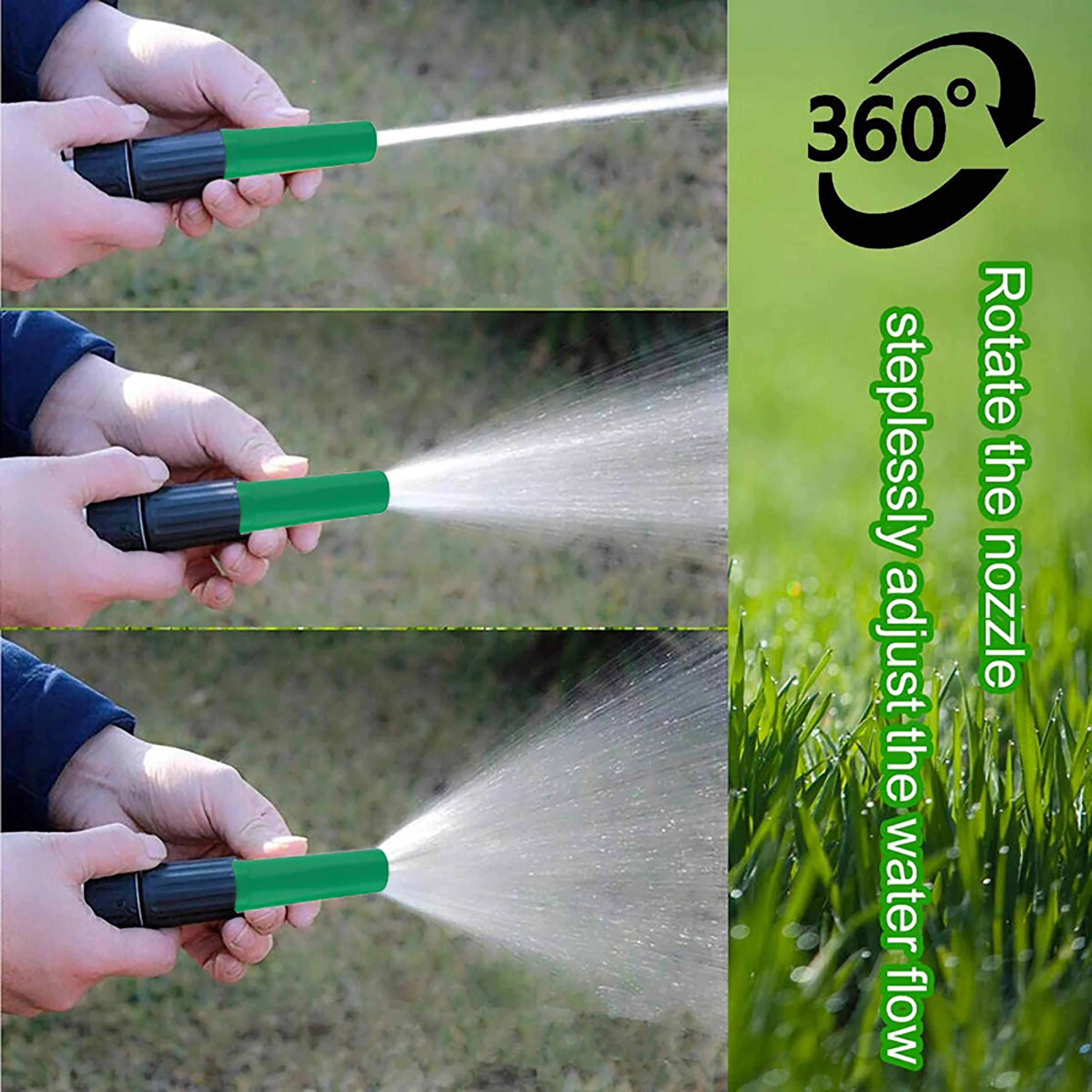 Pistola de agua de inyección directa ajustable, aspersor de riego de jardín, boquilla de lavado de coches de alta presión, herramienta de limpieza del hogar