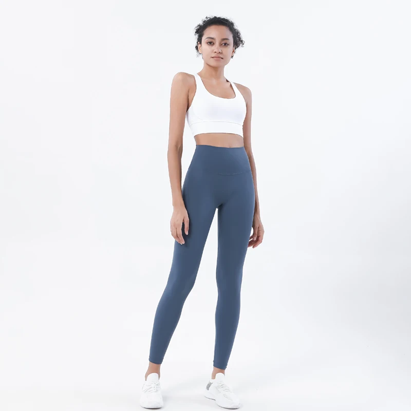SOISOU-Conjunto de Yoga de nailon para mujer, chándal de gimnasio, conjunto de Fitness, Leggings, Sujetador deportivo, ropa deportiva transpirable, 2 piezas