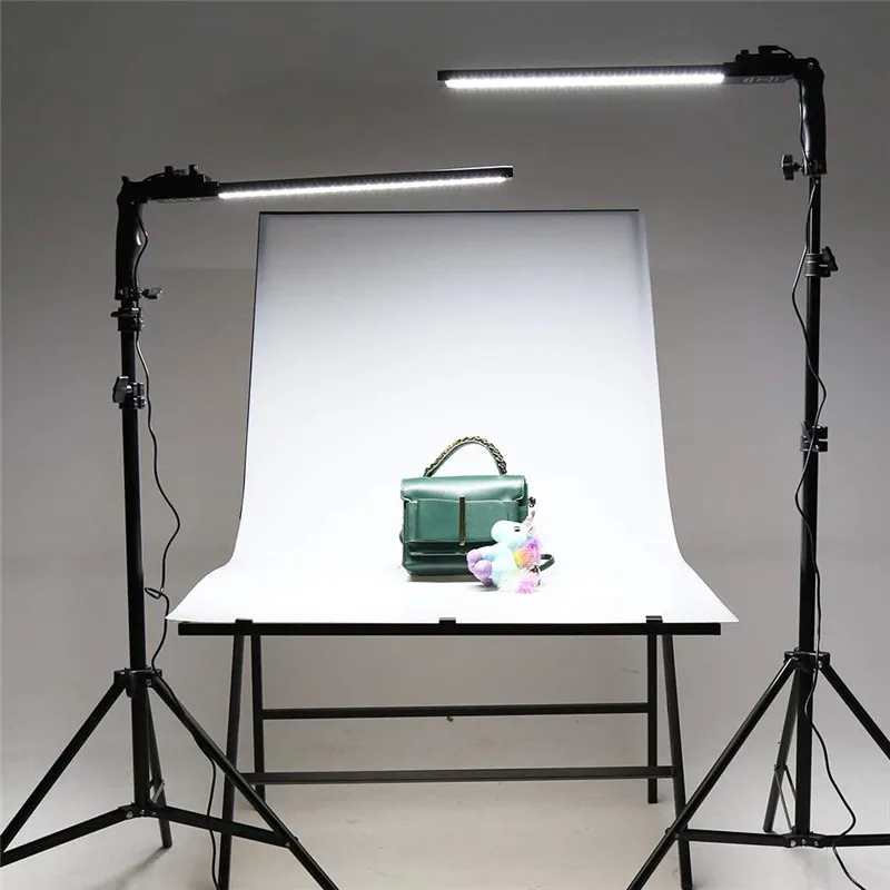 Kit de iluminación LED para estudio de fotografía, luces ajustables con trípode de soporte, para relleno de Vídeo fotográfico, Lam 3200K-5500K