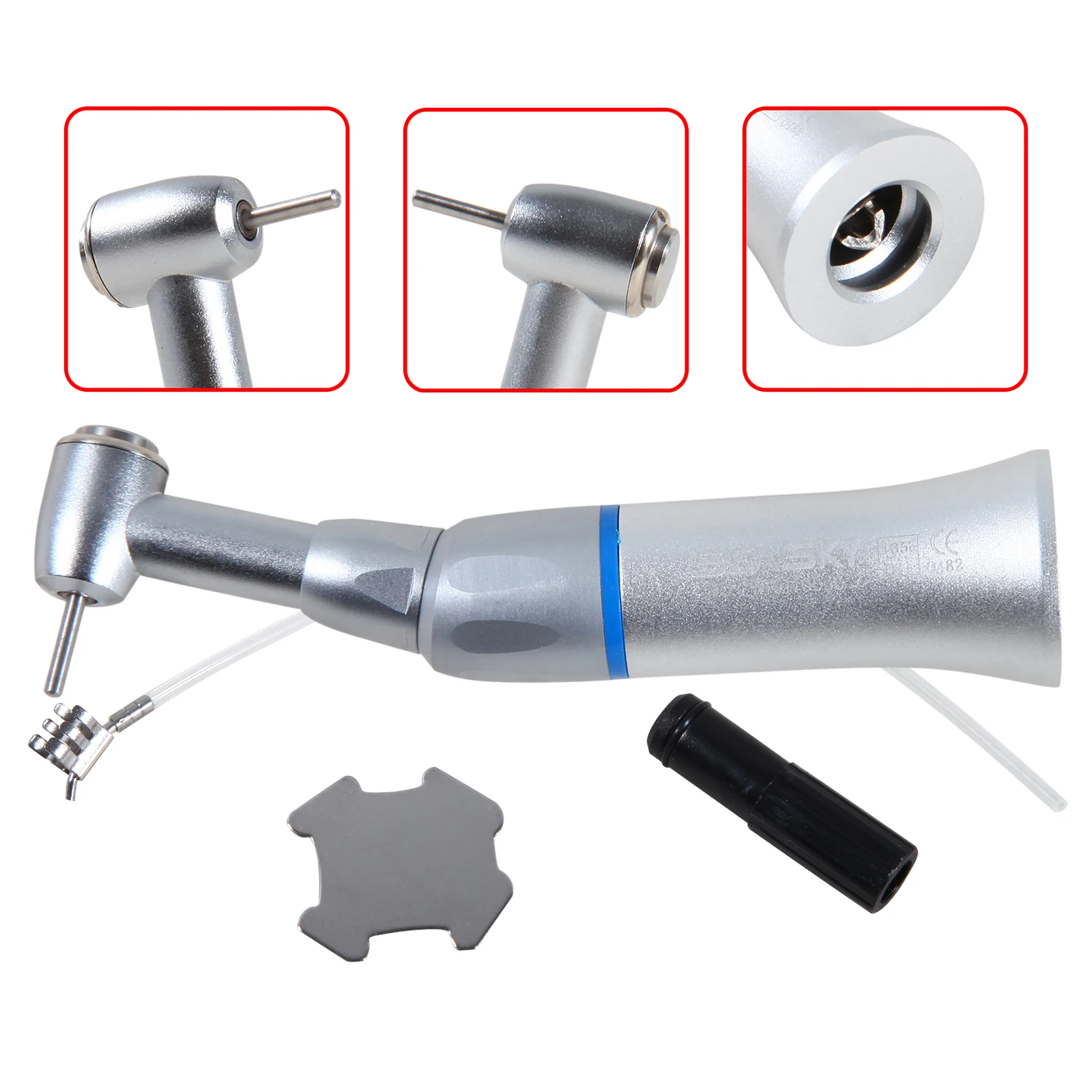Pieza de mano Dental de baja velocidad, nariz recta/micromotor de 2/4 orificios/contraángulo compatible con FG 1,60mm/CA 2,35mm
