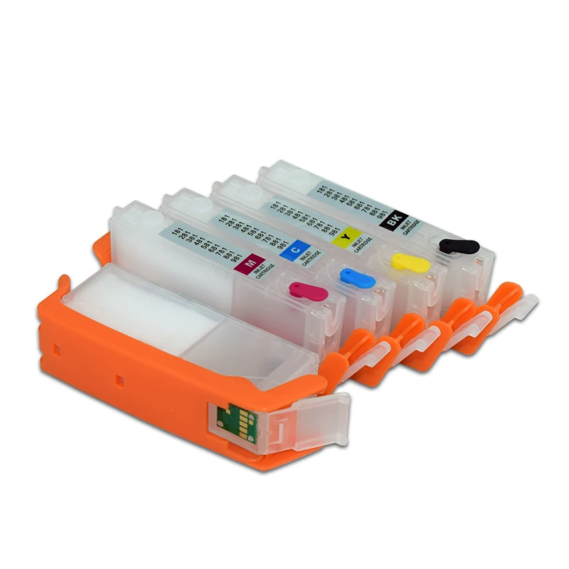 Cartucho de tinta recargable PGI 580 581 con Chip permanente para impresora Canon PIXMA Ts705 TR7550 TR8550 TS6150 TS8150 TS9150 TS9155