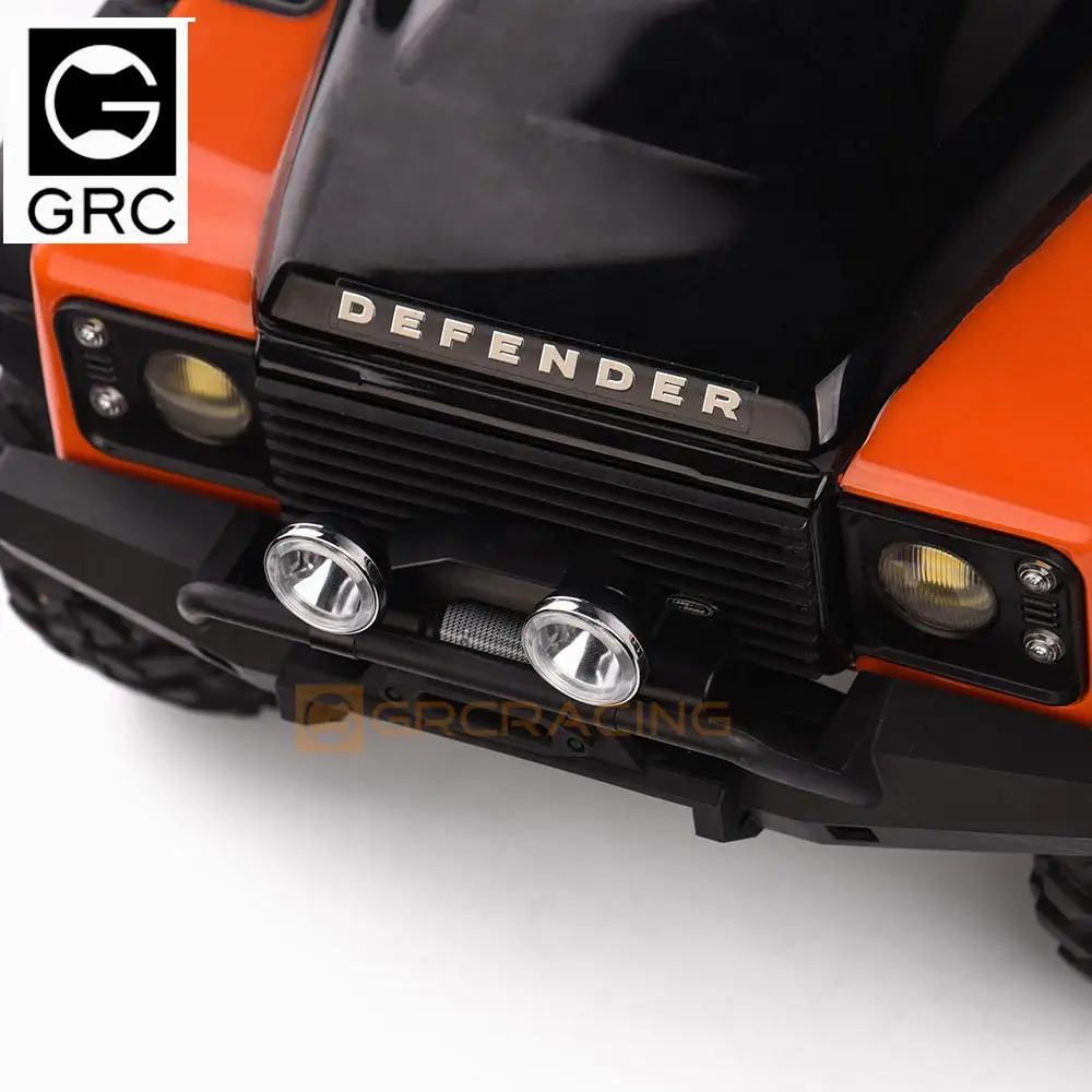 Luz de techo redonda Retro de 18-20mm/reflector de campo traviesa/foco de parachoques delantero para coche Rc de simulación 1/10 Trx4 Trx6