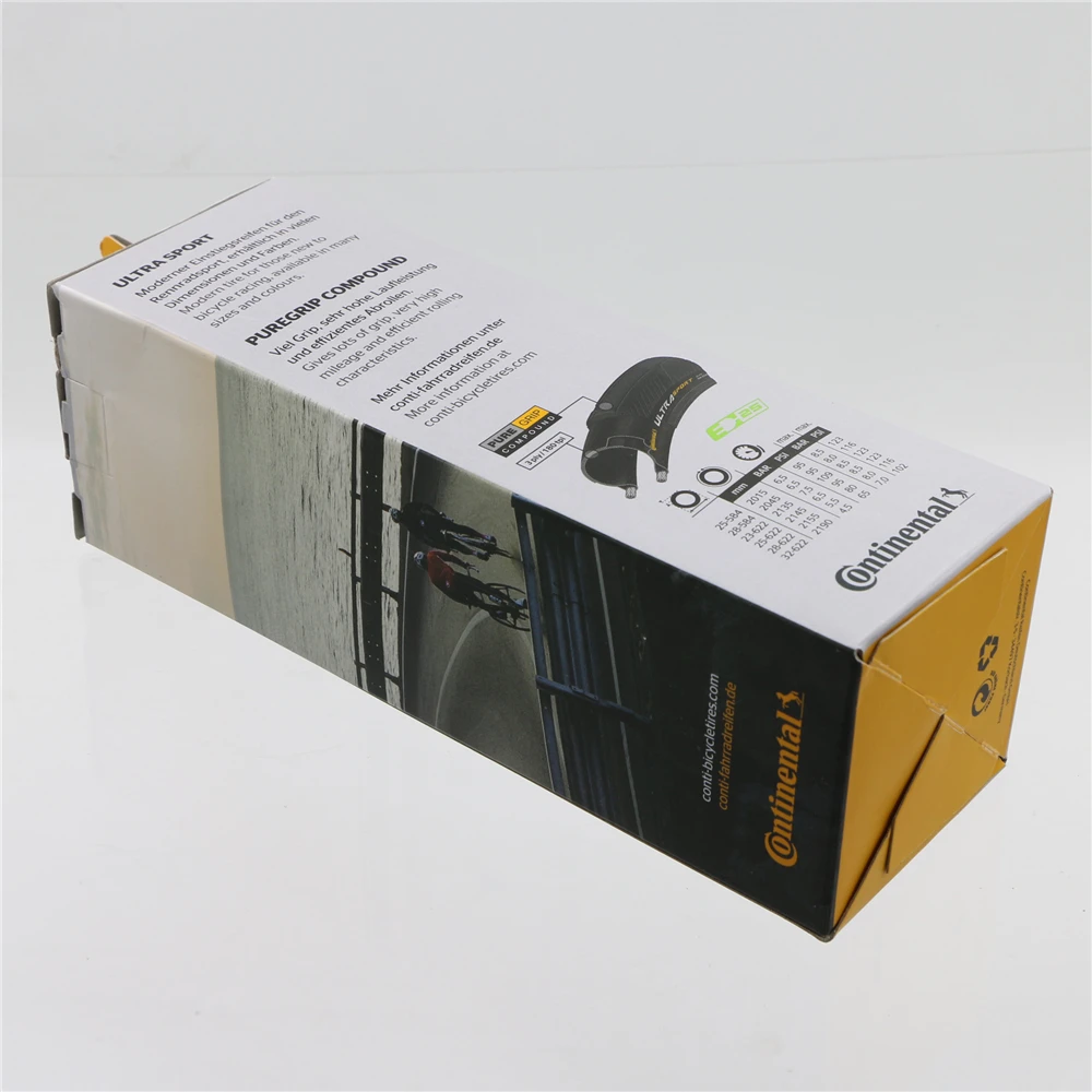Continental Ultra Sport III 700x23/25/28c Negro Plegable PureGrip 3 Neumático de bicicleta de carretera Neumático plegable