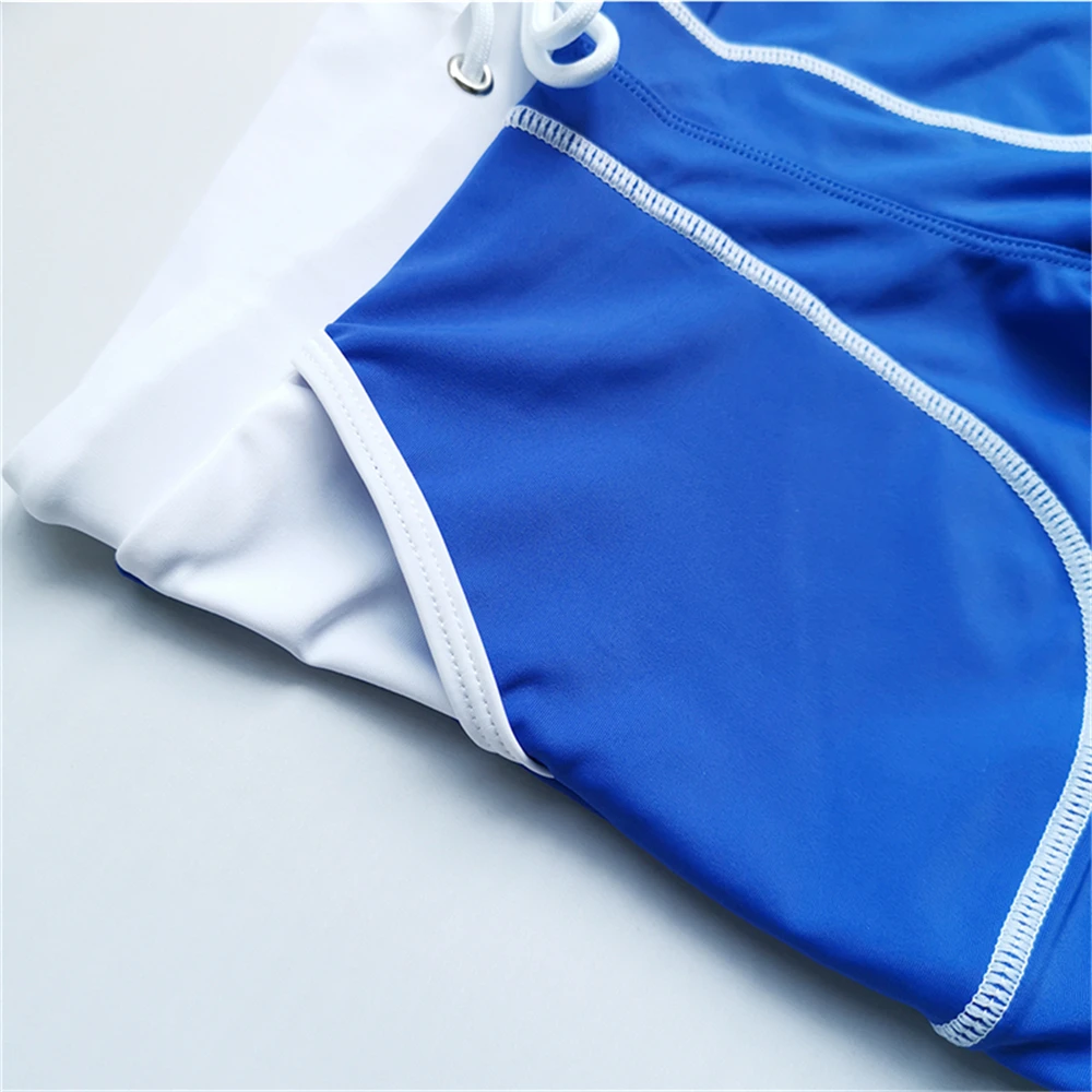 Bañadores de marca para hombre, bañadores sexys para exteriores, traje deportivo elástico para playa, surf, pantalones cortos, traje de baño para hombre, pantalones de natación