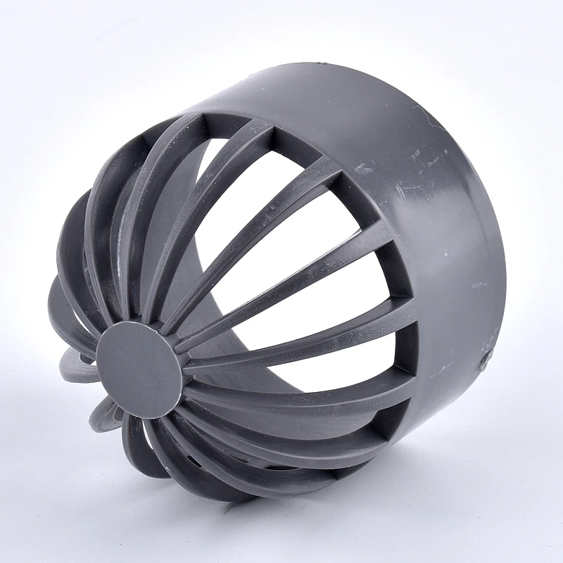 1 ~ 3 uds gris 20 ~ 110mm tapa transpirable de PVC conducto de aire tapa de ventilación acuario permeable tanque de peces filtro de pantalla conector de tubo