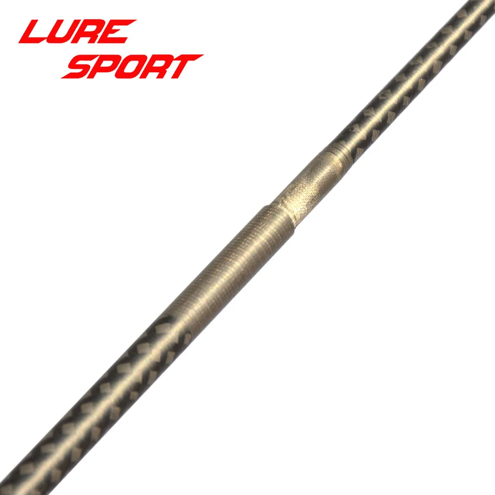LureSport 2,1 m 6 secciones 3 uds caña de pescar de viaje de punta sólida de carbono Toray x-cross caña en blanco de carbono componente de construcción reparación DIY